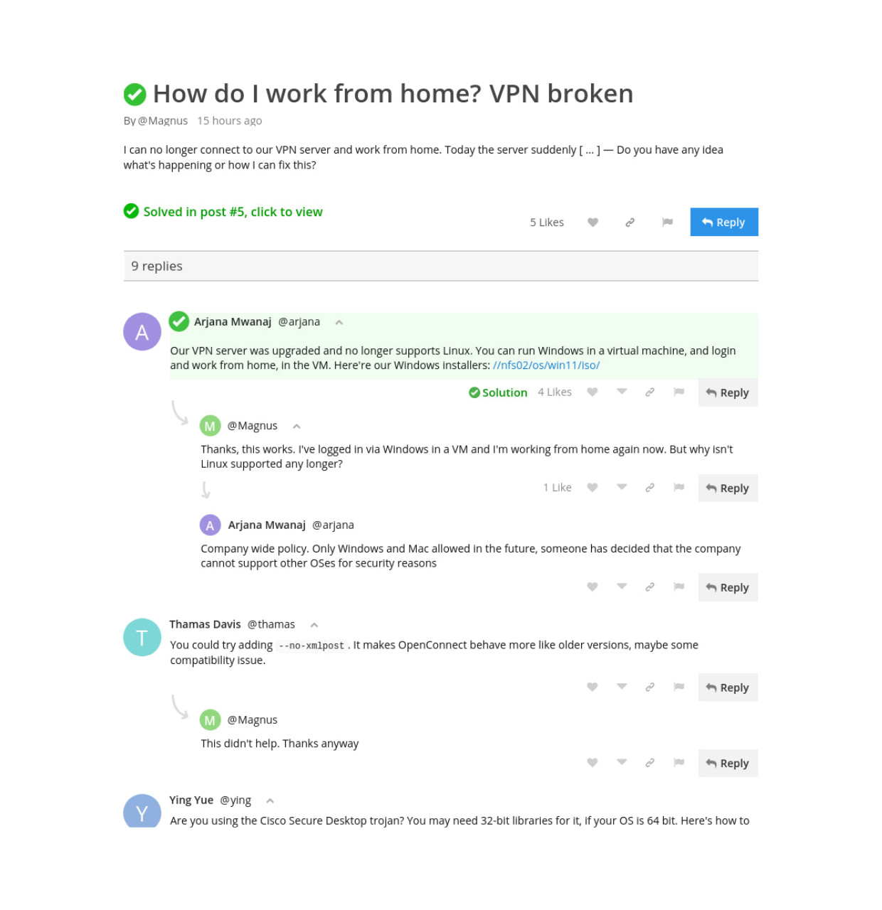 Question and Answers