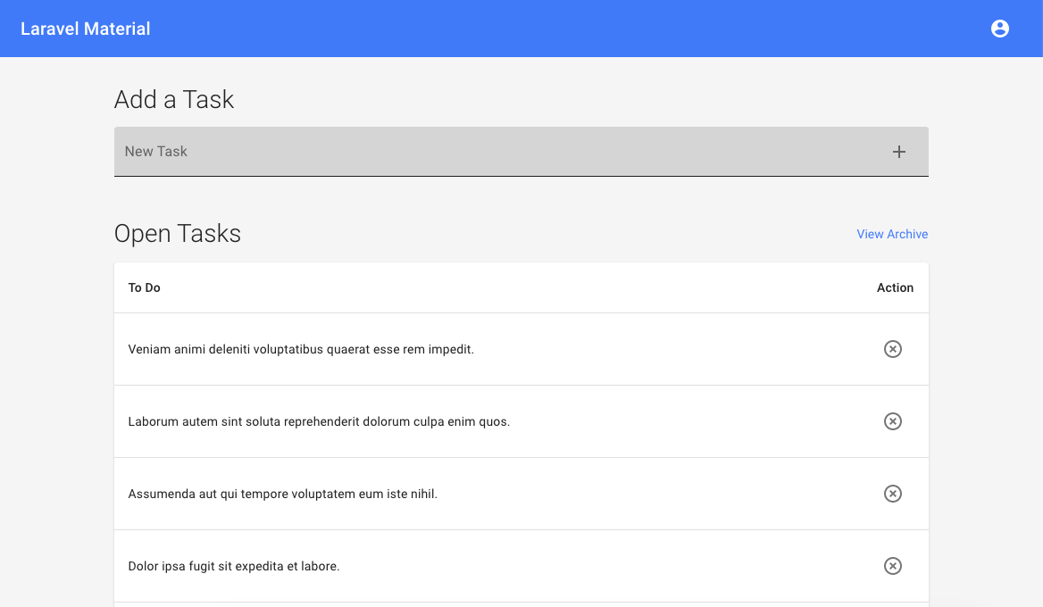 Dashboard Screenshot