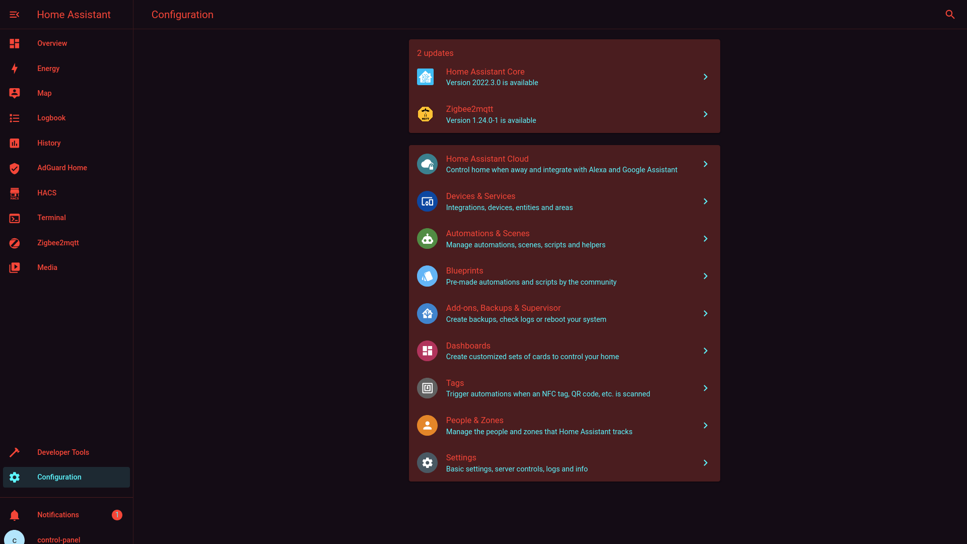 Theme - Configuration