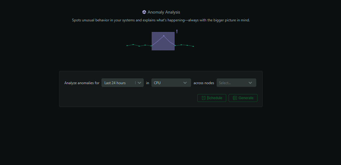 Anomaly Analysis tab