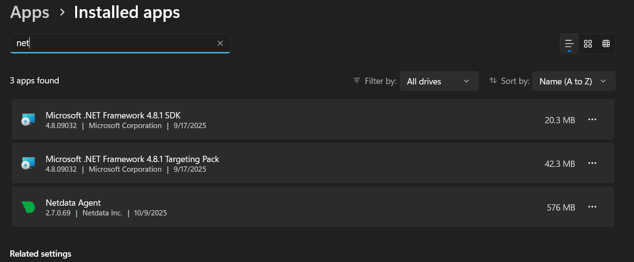 Windows Add/Remove Programs