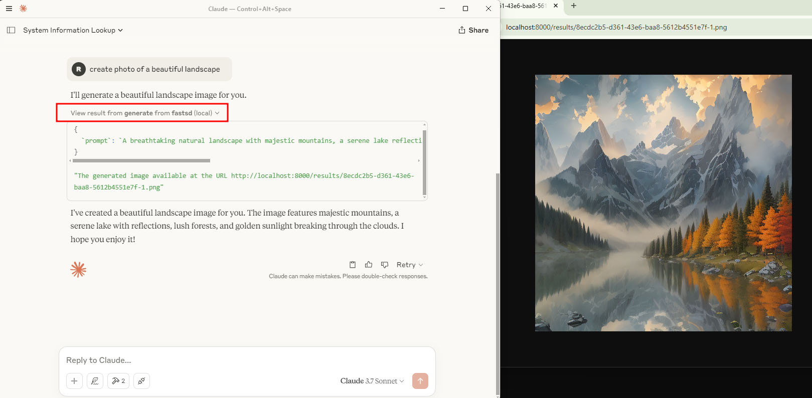 Claude desktop FastSD CPU AIPC NPU