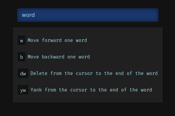 vim cheat sheet