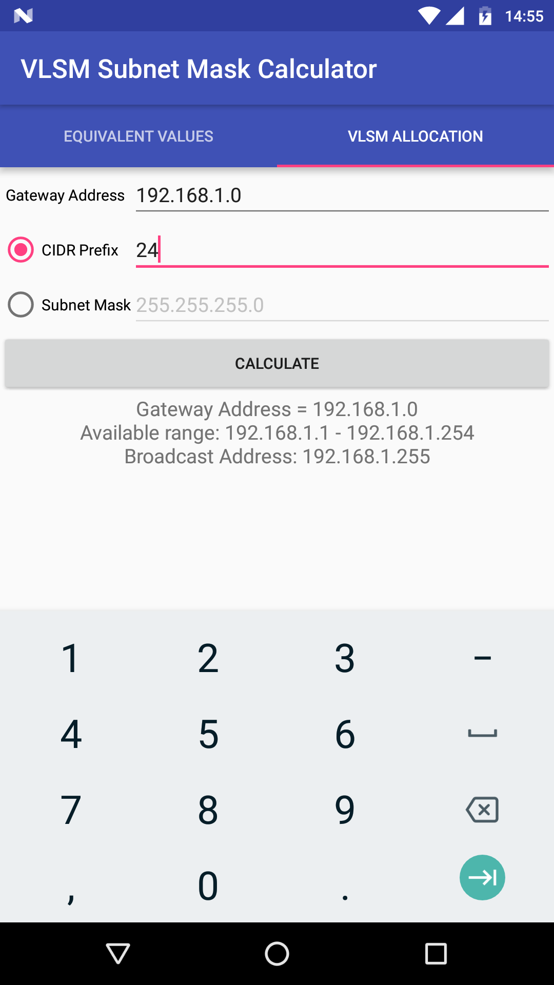 VLSM Subnet Calculator