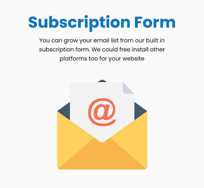 doxy subscription form Themeix