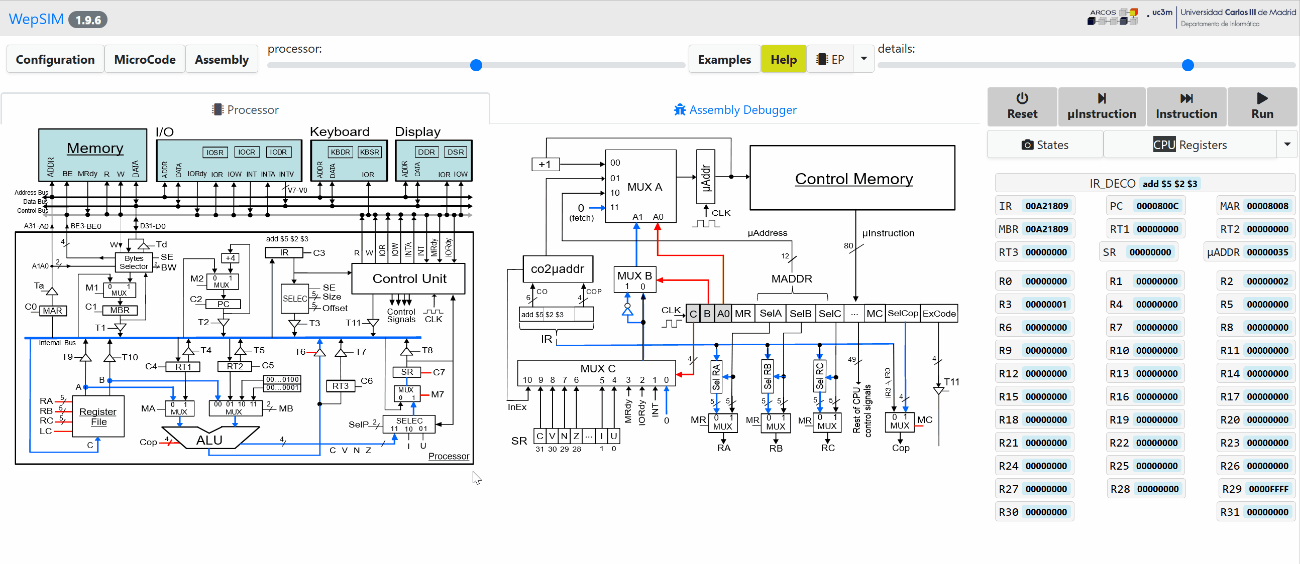 wepsim screenshot 1