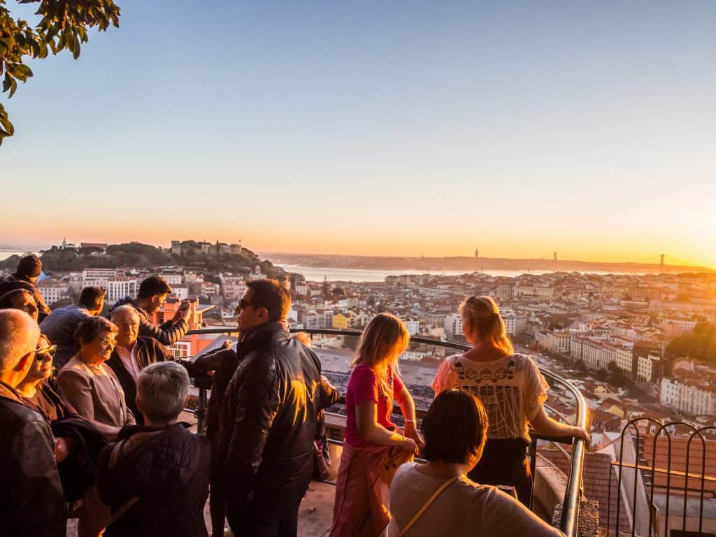 Lisbon's view point in November