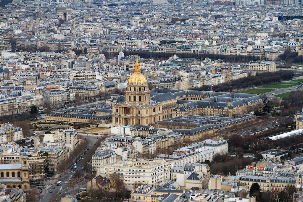 Les Invalides Complex, landmark in paris france