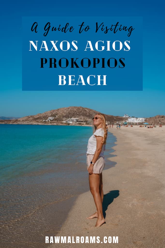 Agios Prokopios Beach on Naxos is one of the best beaches on the island and a must do when visiting the Greek island of Naxos! Agios Prokopios is also one of the best places to stay on Naxos. Check out this full guide to Agios Prokopios Naxos! | Naxos beaches | Naxos travel | Naxos island | best beaches on Naxos