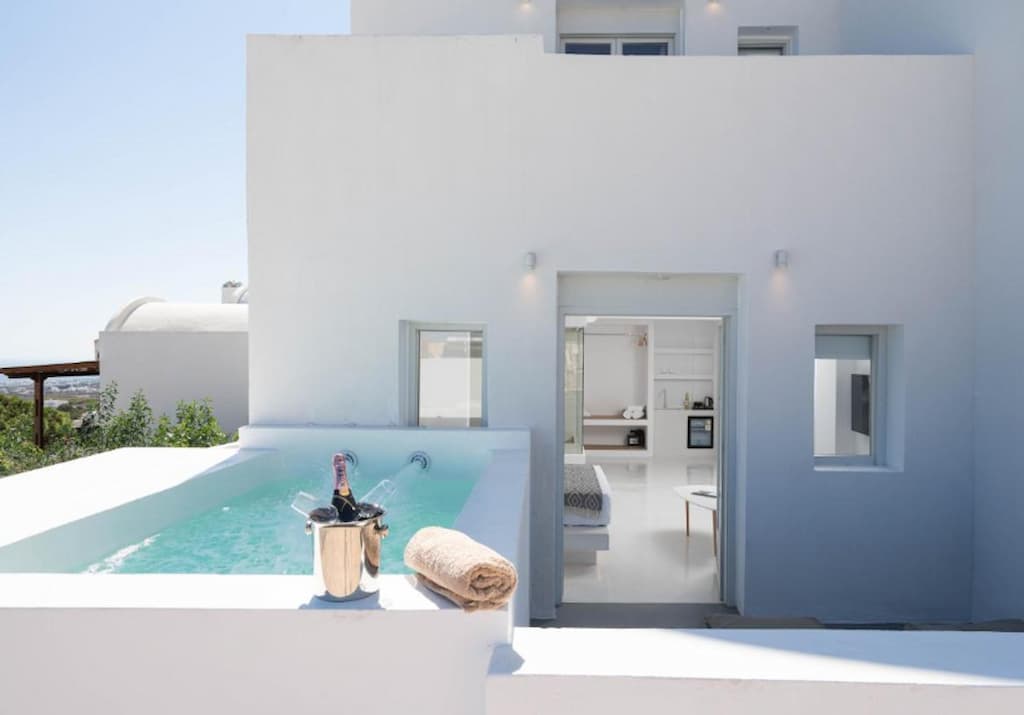 hotels in Fira Santorini with private pool
