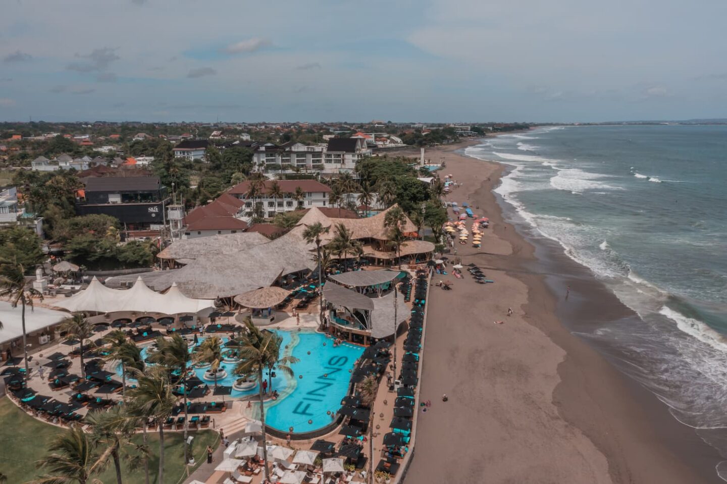 Berawa Beach is one of the Canggu Beaches famous for its chic beach clubs.