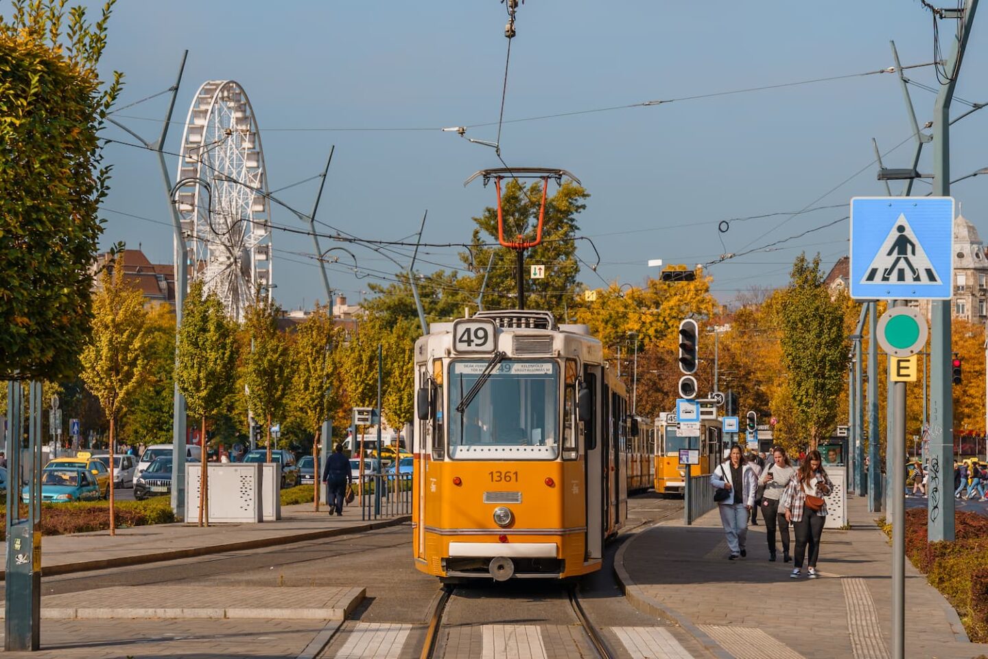 Public transport in Budapest, trams.