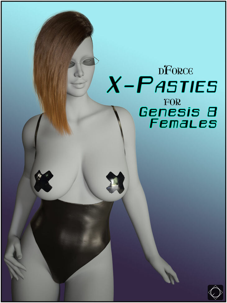 dForce X Pasties for Genesis 8 Females