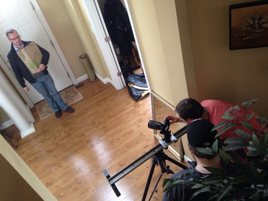 cameramen recording scenes for eyewear shoot