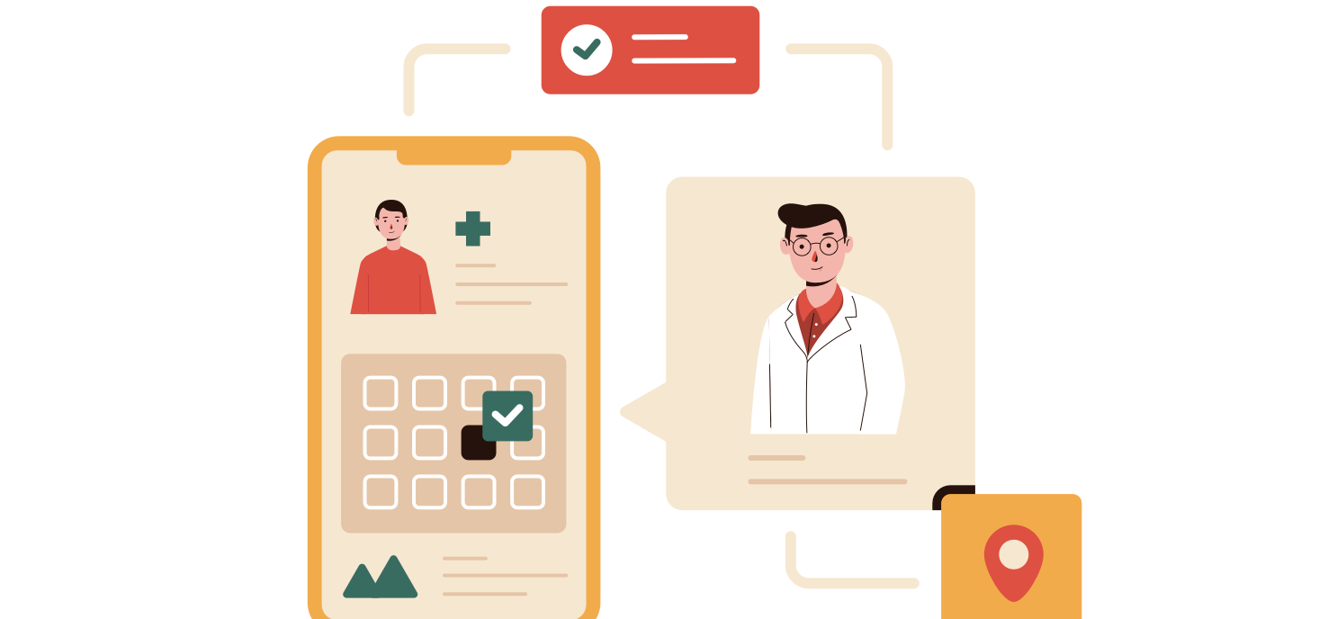 booking an online appointment with a doctor