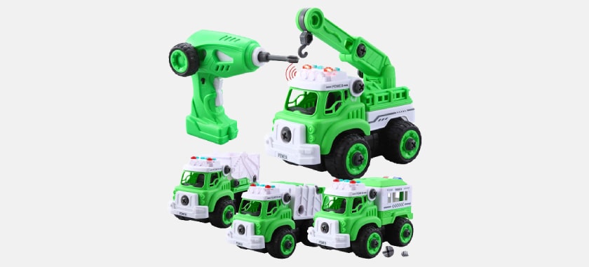Best Remote Control Truck For 5 Year Old,JOYIN Apart RC Garbage Truck Toy Remote Control