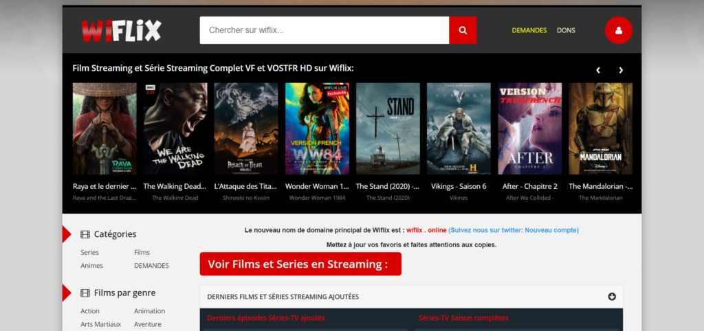 Wiflix pour regarder des Films et Séries en Streaming Sans Compte en 2021 (La nouvelle adresse)