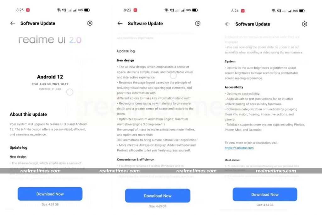 realme UI 3.0 for realme GT rolling out
