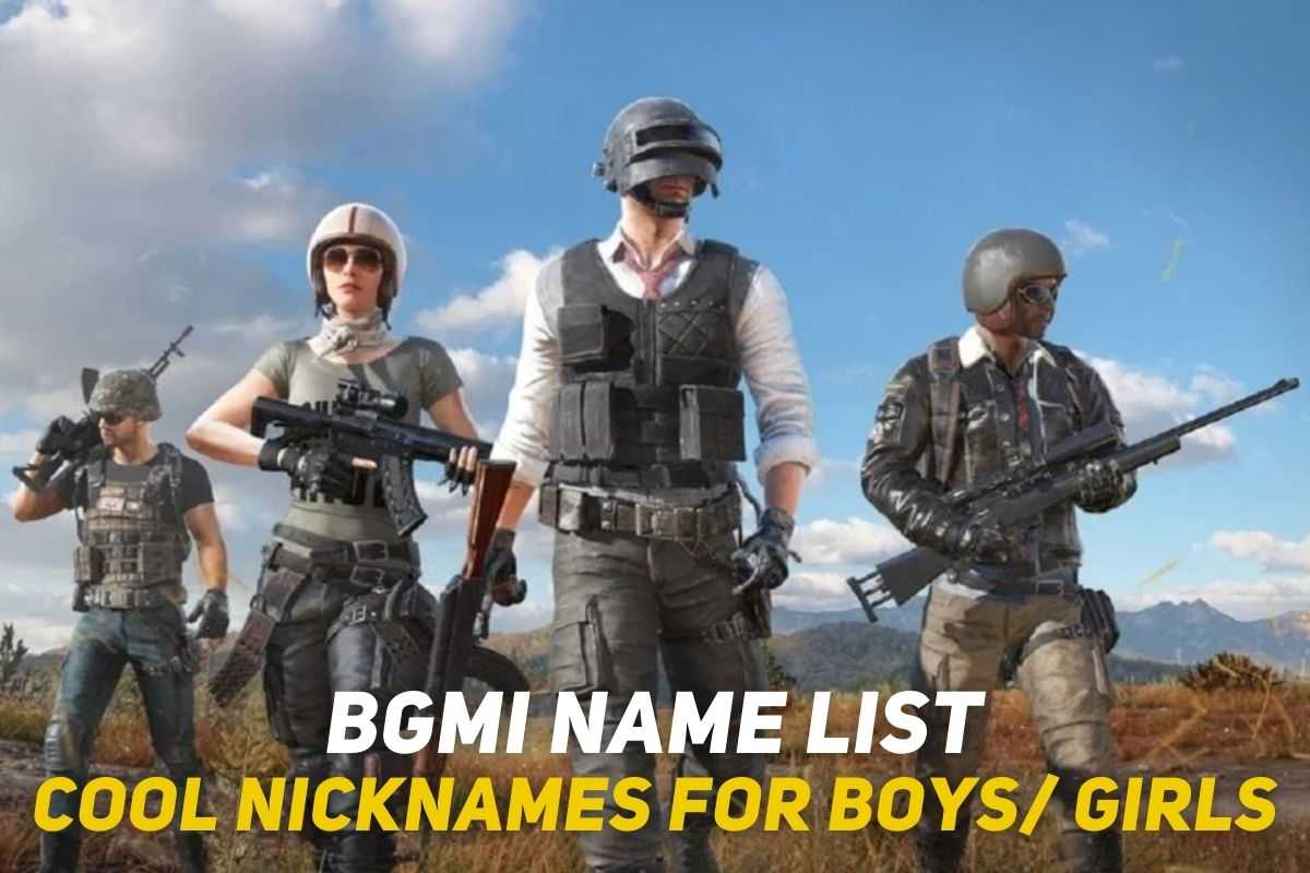 BGMI Name List