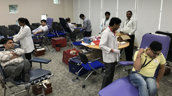 BLOOD DONATION CAMP AT KEYSIGHT TECHNOLOGIES, MANESAR