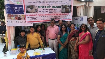 ROTARY RASOI THALI IN 10 INR, CLUB PARTICIPATED AT DEVYANG MOHATSAV 