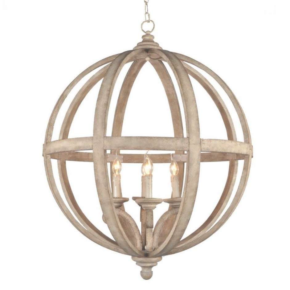 Featured Photo of Wood Sphere Chandelier