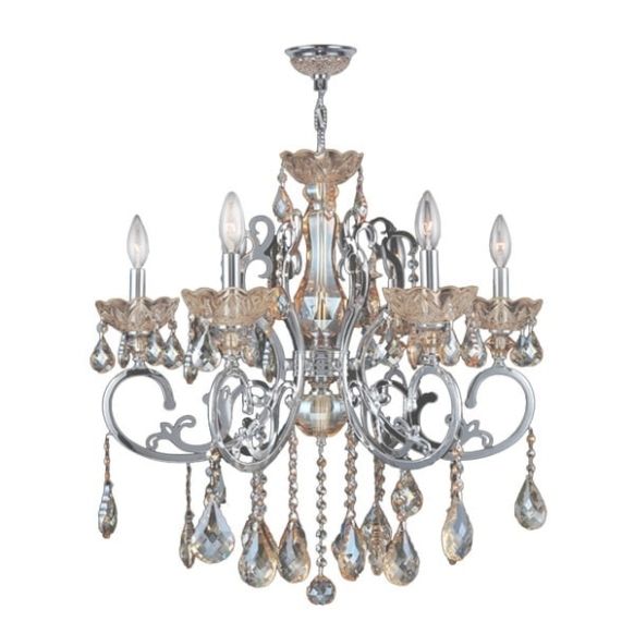 Featured Photo of 6 Light Oversized Crystal Chandelier