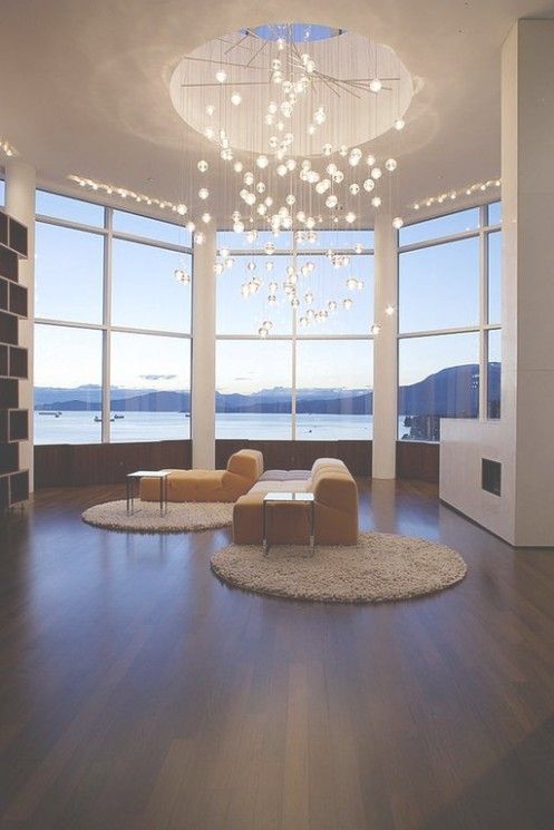 Featured Photo of Modern Living Room Chandelier Rectangular