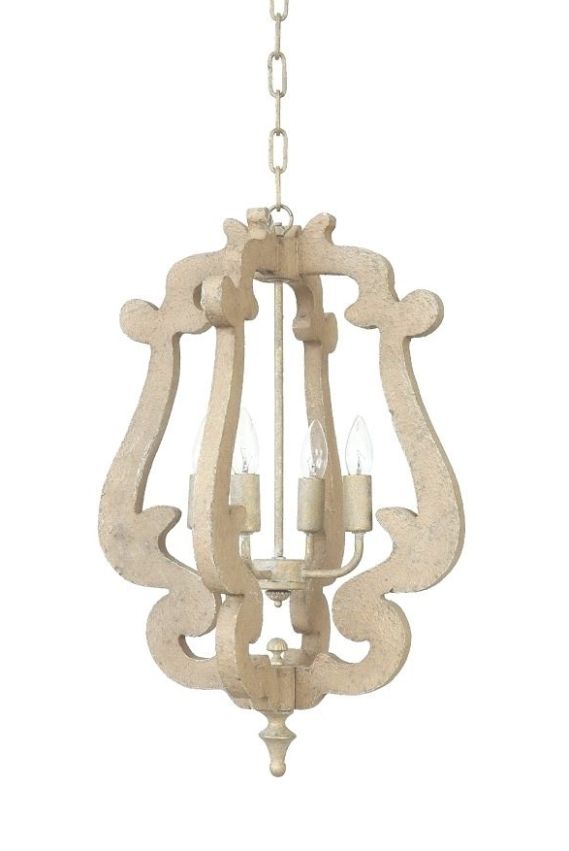Featured Photo of Small Wood Chandelier