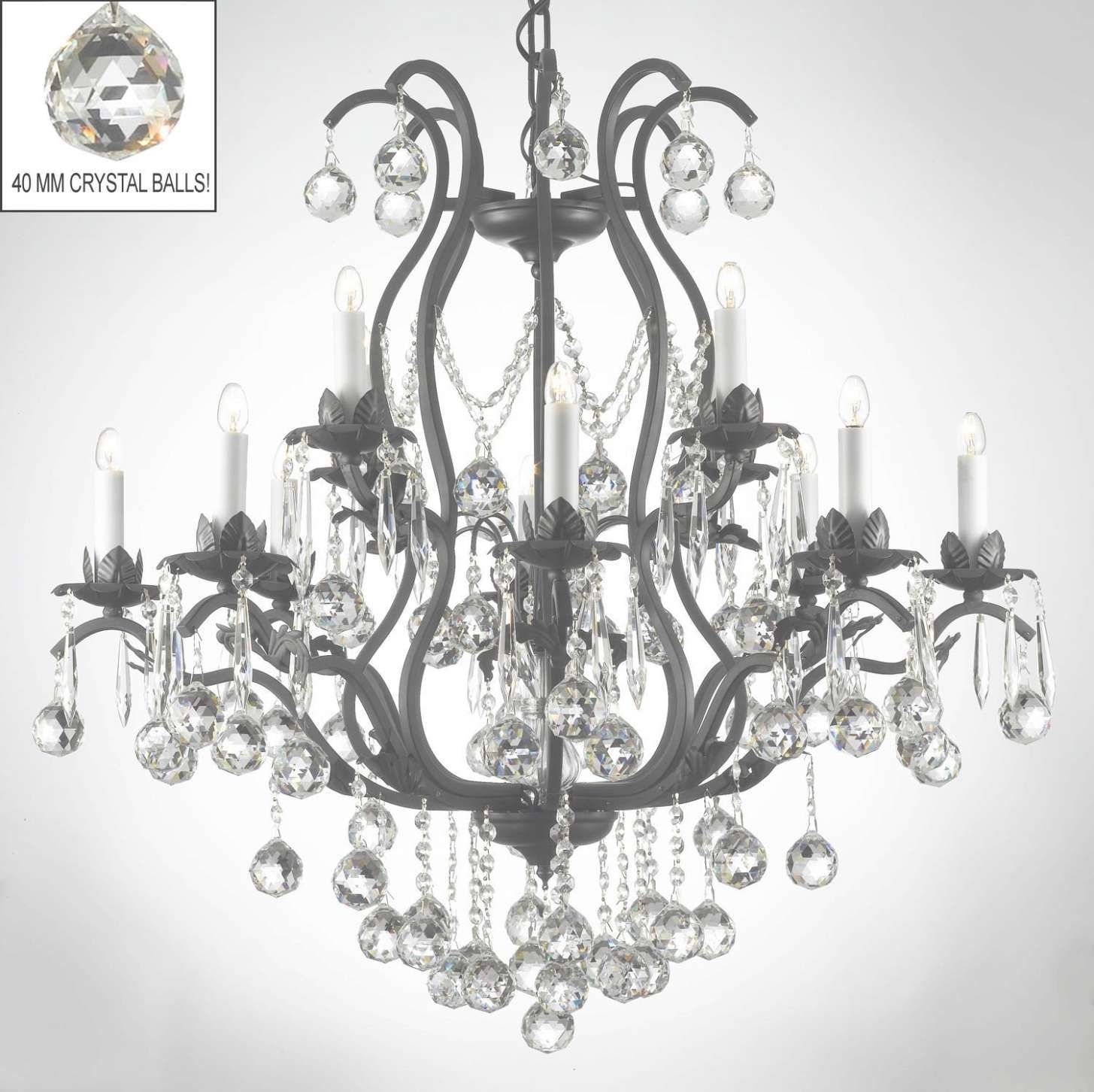 Featured Photo of Black Wrought Iron Chandelier