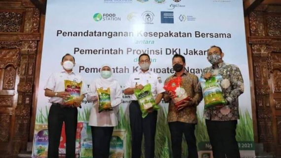 Anies Penuhi Kebutuhan Beras Jakarta Kerjasama Pemkab Ngawi