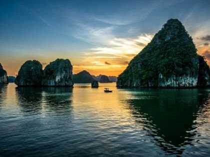 Ha Long Bay at Sunset, Vietnam