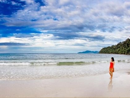 Private Beach, Bunga Raya Island Resort 