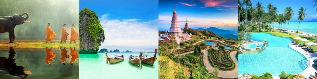 Panorama Thailand, Beach & Monks