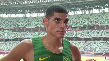 "Bem ruim, nada do que estávamos procurando." lamenta Lucas Carvalho sobre seu resultado nos 400m rasos - Olimpíadas de Tóquio