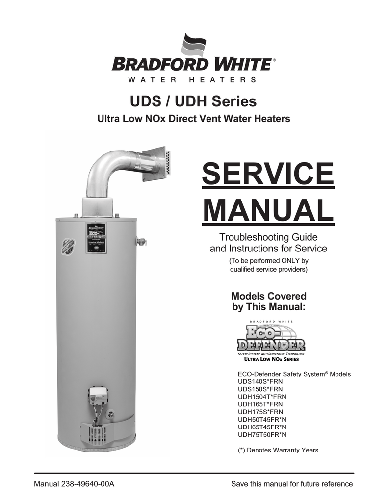 Bradford White Uds Series Service Manual Manualzz