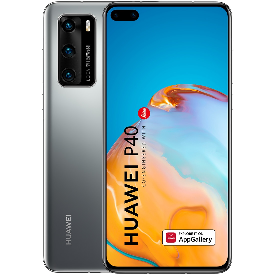 Telefon mobil Huawei P40, Dual SIM, 128GB, 8GB RAM, 5G, Silver Frost