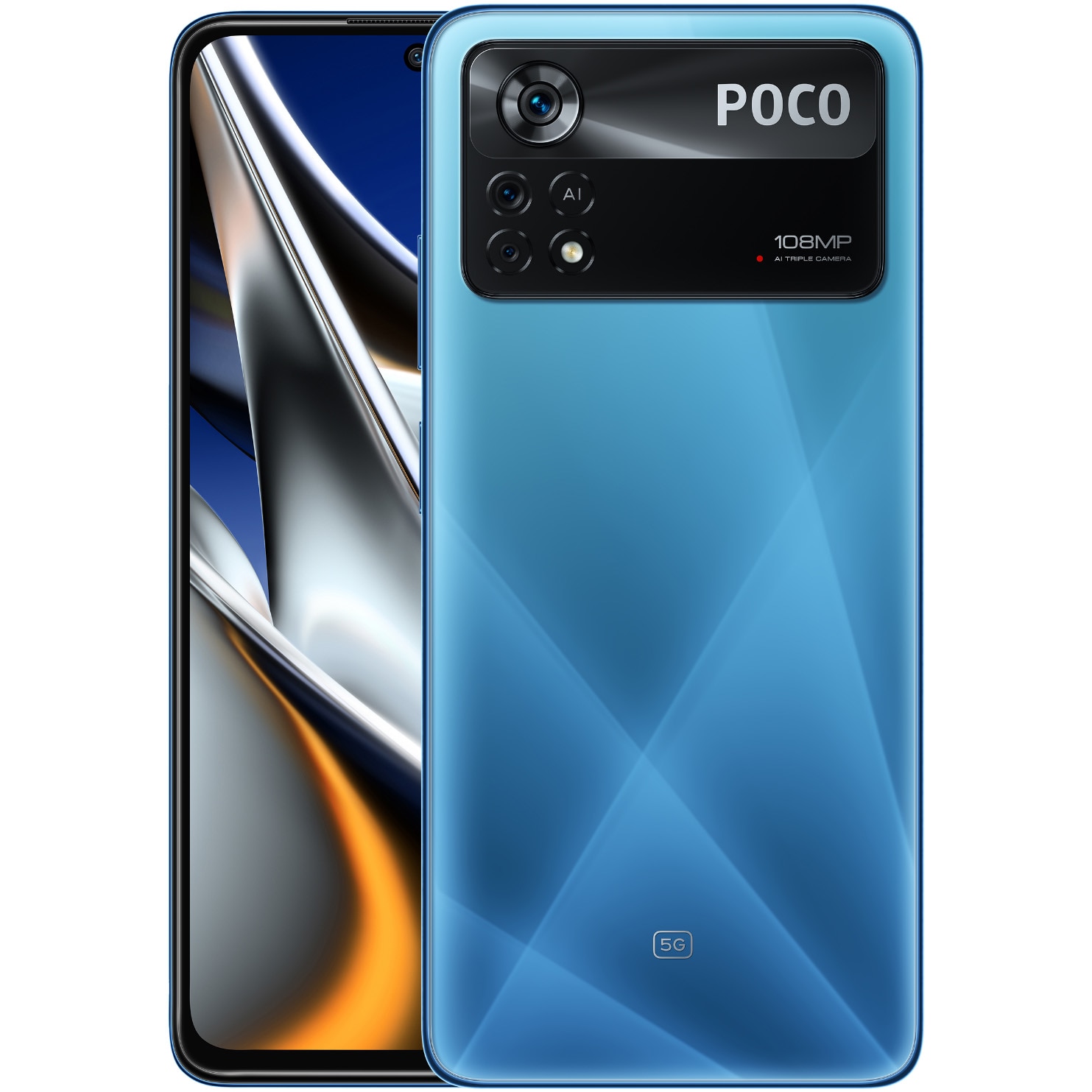 Telefon mobil POCO X4 Pro, Dual SIM, 128GB, 6GB RAM, 5G, Laser Blue