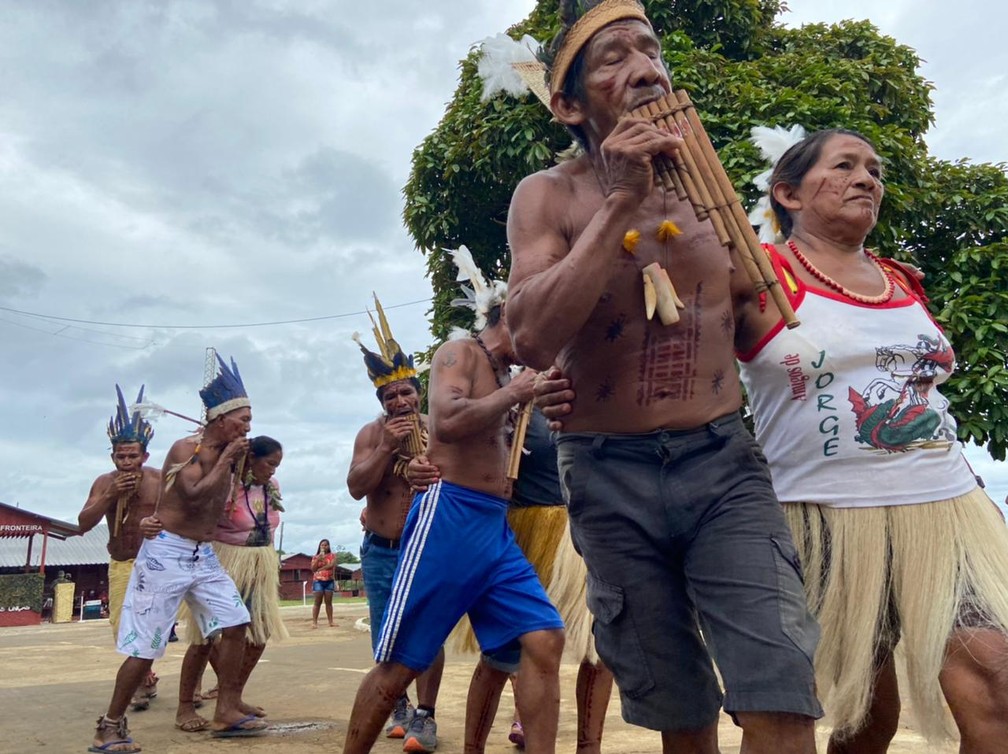 CALHA NORTE - Terra Indígena Iauaretê: Povoado é composto por 3 mil indígenas de 8 etnias.  — Foto: Mayara Subtil/Rede Amazônica