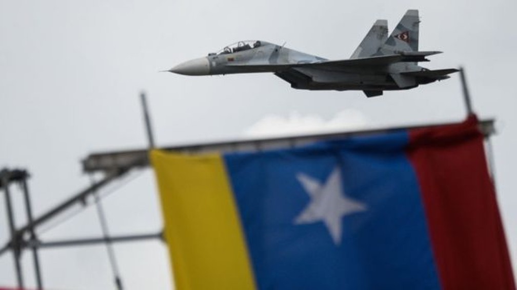 Rússia vendeu aviões de combate para a Venezuela — Foto: AFP