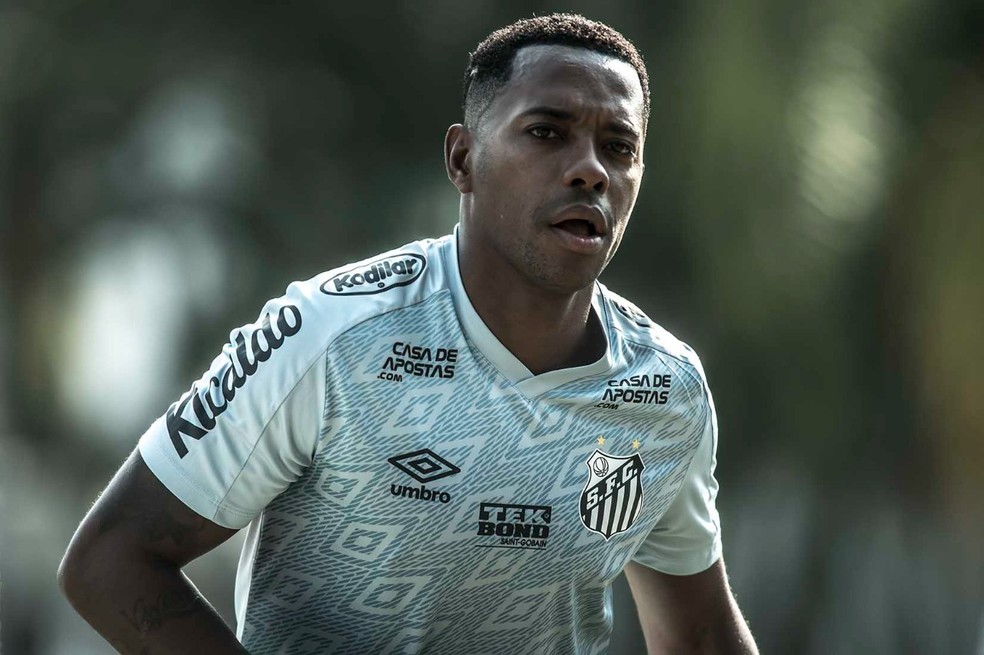 Robinho enquanto estava no Santos — Foto: Ivan Storti/Santos FC