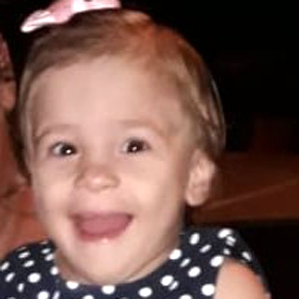 Isis Helena, de 1 ano e 10 meses, desapareceu em Itapira. — Foto: Reprodução/EPTV