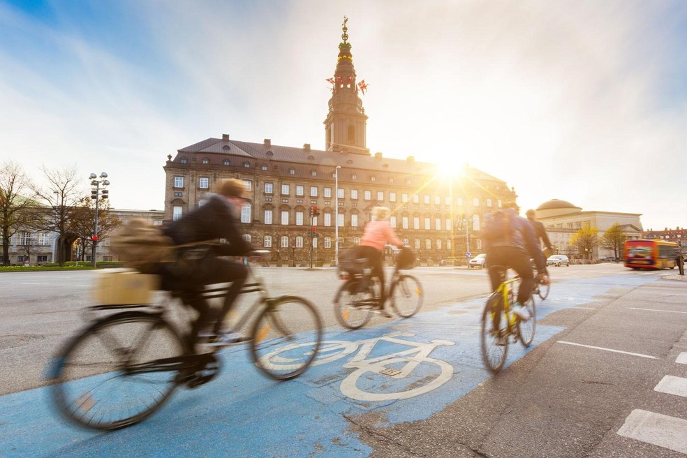 Copenhague quer se tornar a primeira capital neutra em carbono do mundo — Foto: Divulgação 