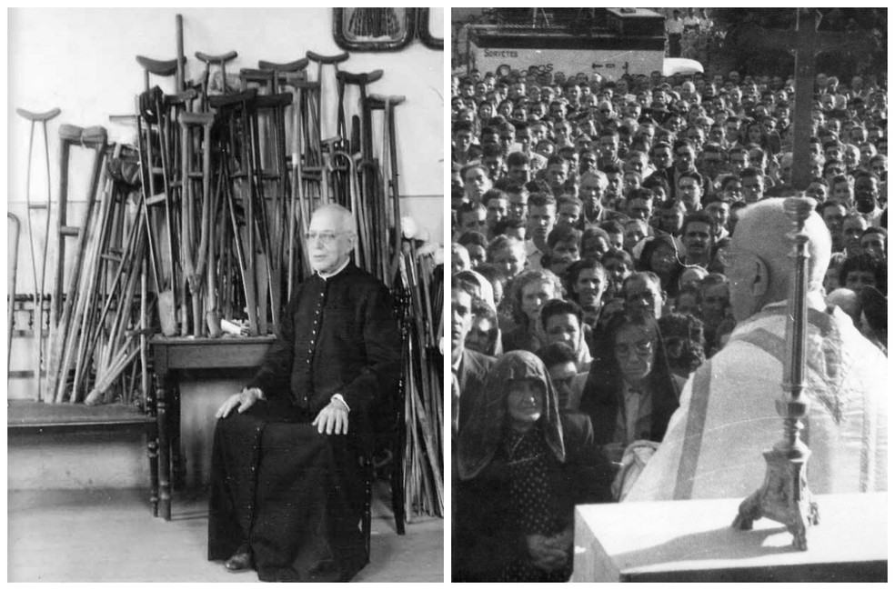 Padre Donizetti ficou conhecido ainda em vida por seus supostos milagres em Tambaú (SP) — Foto: Comissão Pró-Beatificação de Padre Donizetti/Arquivo pessoal
