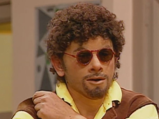 Orival Pessini como seu personagem Patropi na 'Escolinha do Professor Raimundo', em 1992 (Foto: Reprodução/TV Globo)