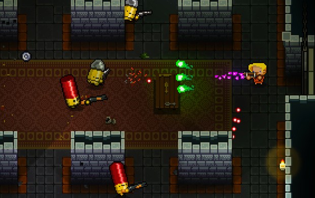 'Enter the Gungeon' é um game de exploração e ação nos moldes de 'Spelunky' e 'The Binding of Isaac' (Foto: Divulgação)