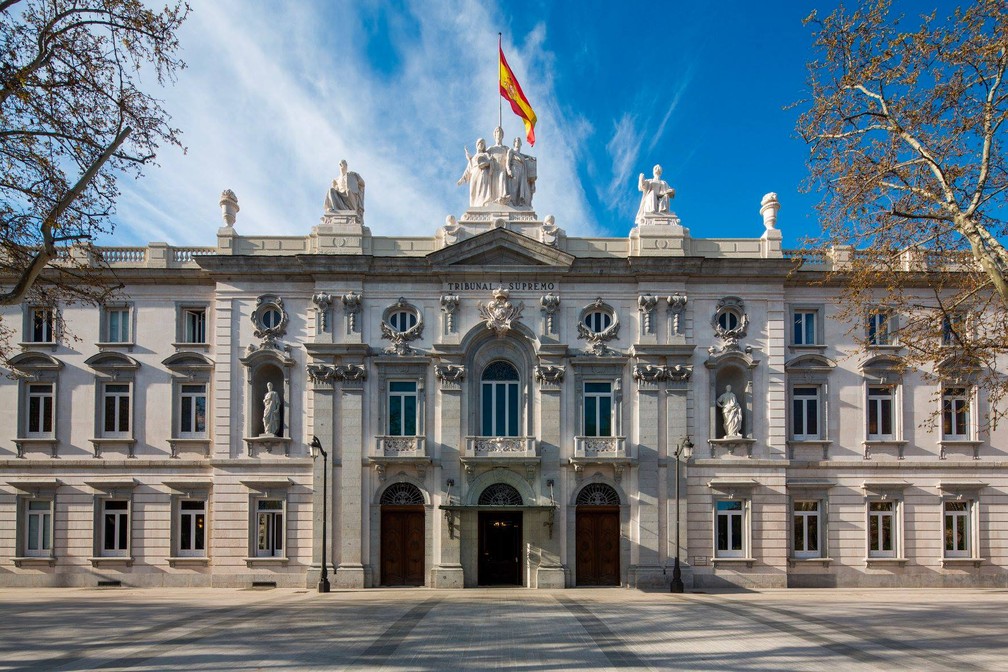 Sede do Supremo Tribunal de Justiça da Espanha, em Madrid — Foto: Reprodução/Facebook/Conselho Geral do Poder Judiciário da Espanha