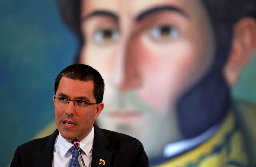 O ministro das relações exteriores da Venezuela, Jorge Arreaza (foto de arquivo) — Foto: Manaure Quintero/Reuters