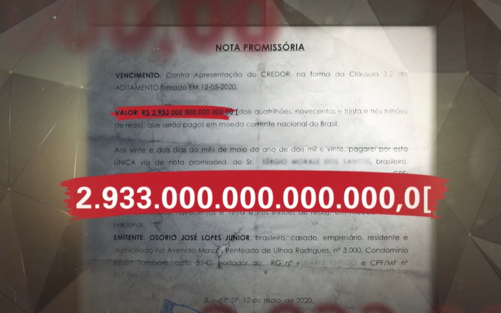 Para um empresário de São Paulo, o pastor chegou a oferecer um retorno financeiro de R$ 2 quatrilhões — Foto: Reprodução/Fantástico 