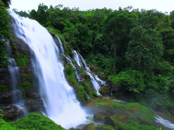 The Wachirathan waterfall